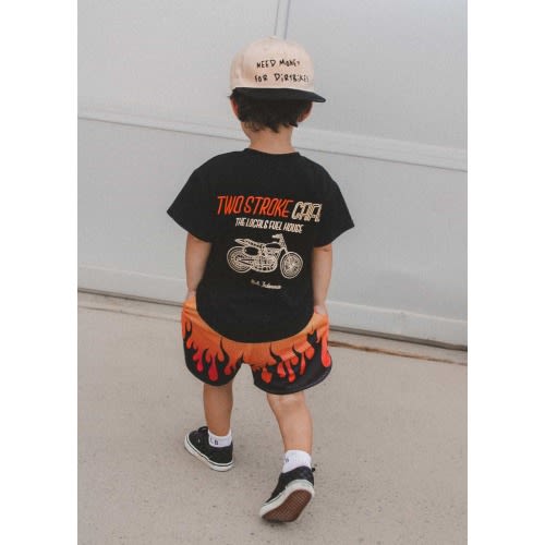 Heater Flame Shorts Orange