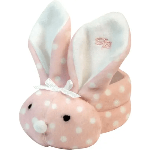 Stephan Baby Boo Bunnie Comfort Toy and Boo Cube, Baby Girl Polka Dot, 4 Inch