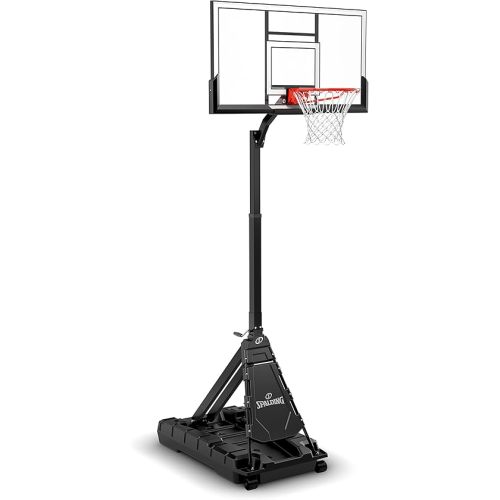 Spalding Momentous EZ Assembly Portable Adjustable Outdoor Basketball Hoop – Assembles in 30 Minutes or Less