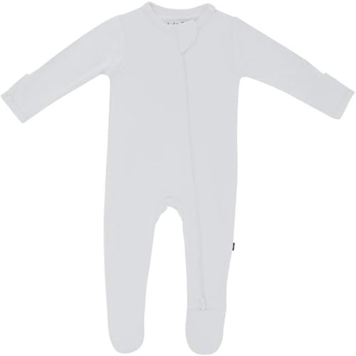 KYTE BABY Unisex Zipper Closure Footies, 0-3 or 3-6 Months Cloud