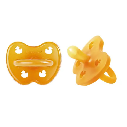 Natural Rubber Pacifier SYMMETRICAL Newborn 0+ Months Two-Pack - Symmetrical 0-3 months