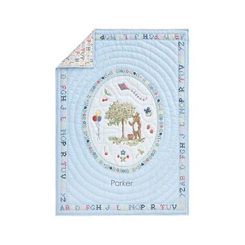 Riley Sheehey Menagerie In The Park Bear Baby/Toddler Quilt, 36x50 , Multi