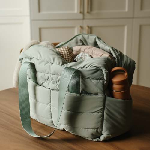 Puffy diaper bag - Sage