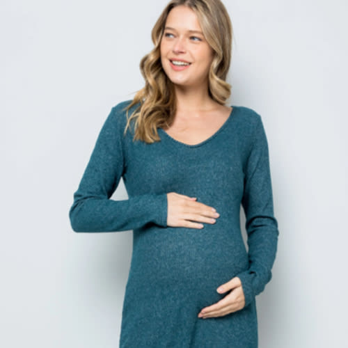 Aurora Ribbed Knit Dress