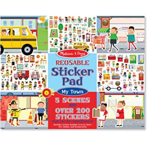 Melissa & Doug Reusable Sticker Pad: My Town