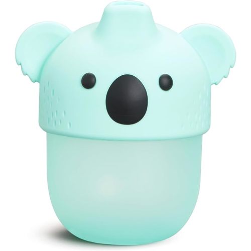Munchkin Koala Sippy Cup for Toddlers and Babies 9 Months and Up, Soft-Touch, Spill Proof, 8 Ounce, Mint