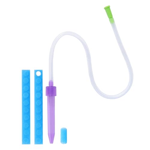 Nasal Aspirator for Baby with 20 Hygiene Filters Manual Nose Sucker, Reusable Infant Nose Cleaner, Easy to Use and Clean, Small Custom-Sized for Newborns Nasal -Portable for Travel Use -Purple