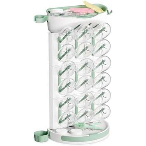 Momcozy Baby Bottle Drying Rack, 18 Bottles Vertical Space Saving