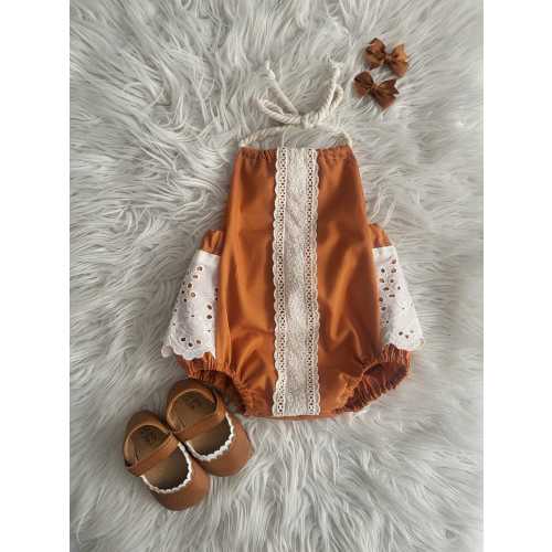 Baby girl boho chic pretty summer romper - Available in sizes 0-3 months - 2Y