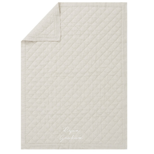 European Linen Baby Quilt