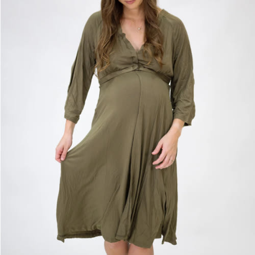 Amelia Labor & Postpartum Gown in Sage – Lila