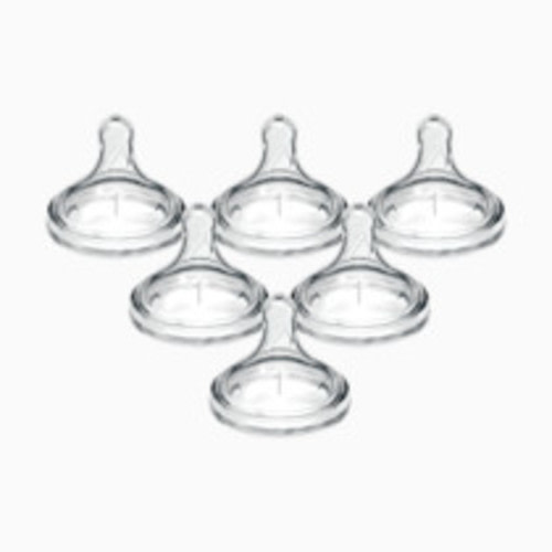 Dr. Brown's Wide-Neck Nipple (6 Pack) - Clear, Level 1