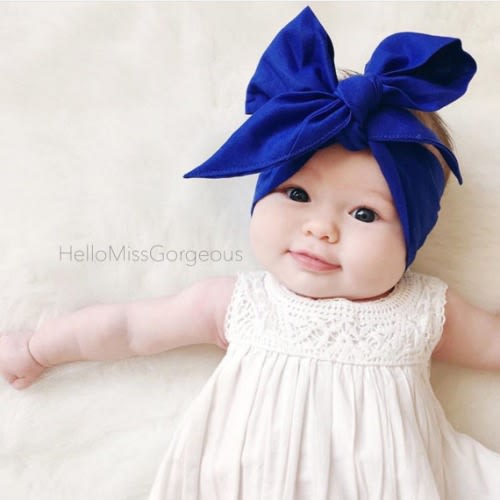 Cobalt Blue Gorgeous Wrap headwrap fabric by HelloMissGorgeous