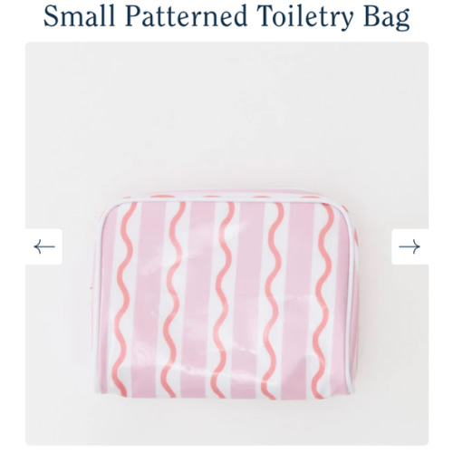 Small Patterned Toiletry Bag | Weezie Towels