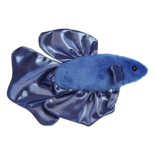 Aurora Mini Flopsie 8.5" Finley Betta Fish Adorable Stuffed Animal | Compact tummy-lying animals with bean-filled stability