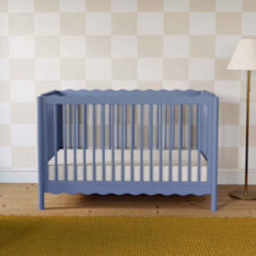 babyletto Swell 4-in-1 Convertible Crib with Conversion Kit - Cove Blue