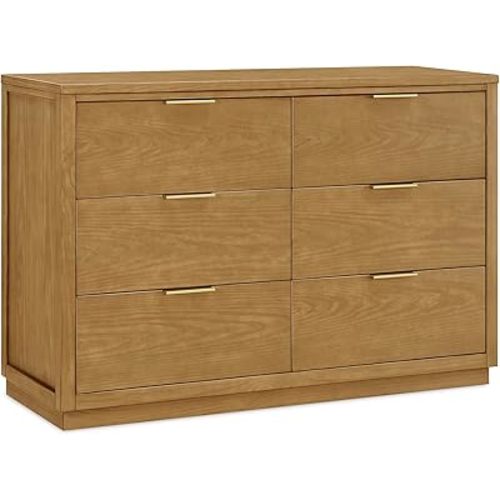 Delta Children Forever 6 Drawer Dresser, Fully Assembled - Naturals Collection, Acorn