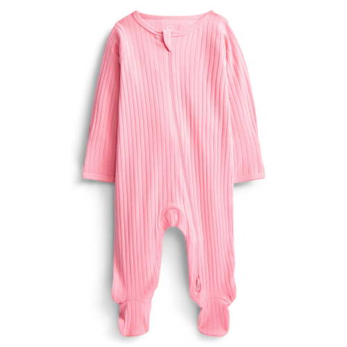 Wonder Nation Baby Boys or Girls Zip Front Footed Pajamas, Sizes Preemieie-6/9 Months