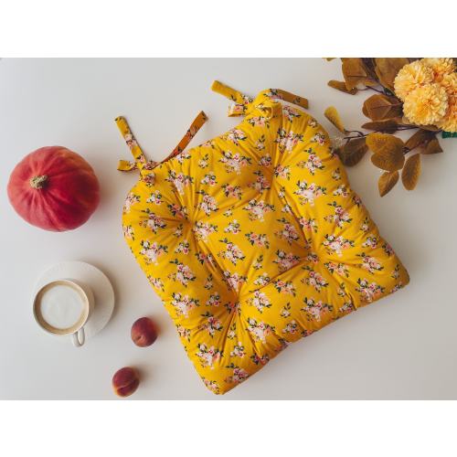 Handmade U-Shape Chair Cushion with Ties