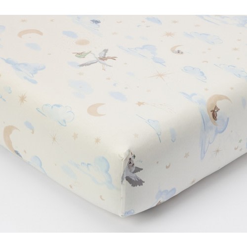 Night Sky Organic Crib Fitted Sheet