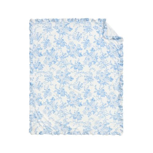 LoveShackFancy Damask Ruffle Cotton Duvet Cover & Shams | Pottery Barn Kids