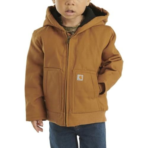 Carhartt Kid's CP8552 Canvas Insulated Hooded Active Jac - Boys