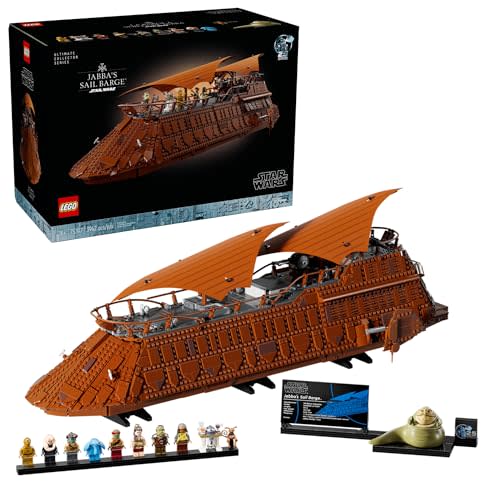 LEGO Star Wars Jabba's Sail Barge Building Sets for Adults - Star Wars Ship Collectibles Set for Fans - 3,942 Piece Display - Gifts for Men & Women - 75397