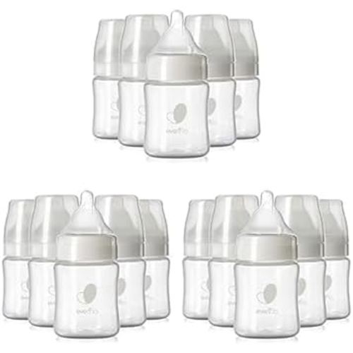 Evenflo Feeding Balance Plus Wide Neck Baby Bottle | Proflo Venting Technology | For Newborn and Infant | BPA Free | 5 Ounce, Pack of 18