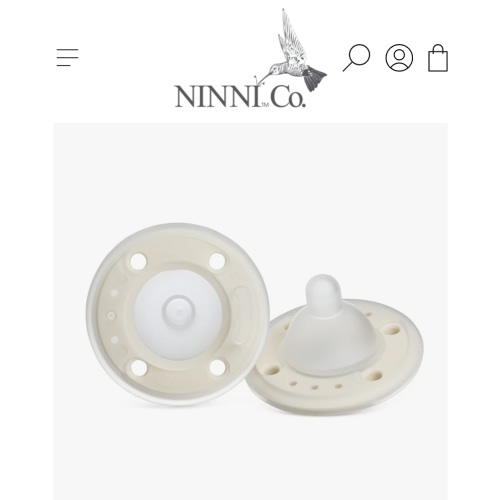 Ninni Pacifier- Creme 2 Pack Pacifier – Ninni Co