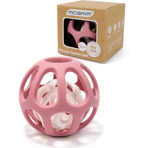 MCGMITT Sensory Balls for Baby, Food Grade Stretchy Silicone Infant Ball, Easy Grasp Ball for Babies 0-12 Months BPA-Free Montessori Learning Toy, Developmental Teething Toys Baby Shower Gifts