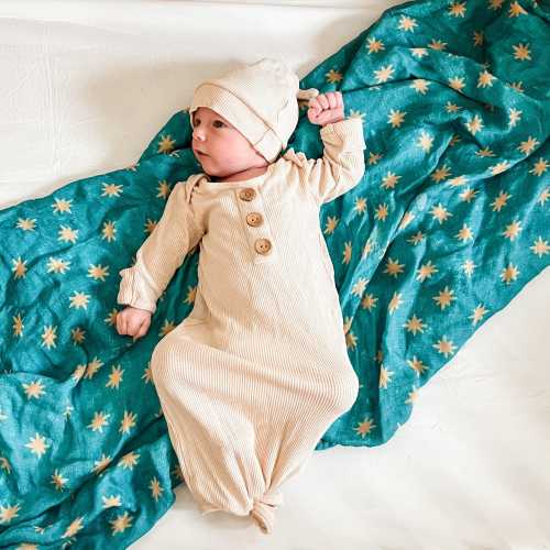 Catholic Baby Swaddle - Guadalupe Stars Mantle