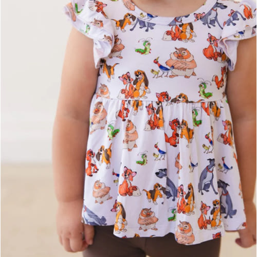 Best of Friends Peplum Biker Shorts Set | scoots