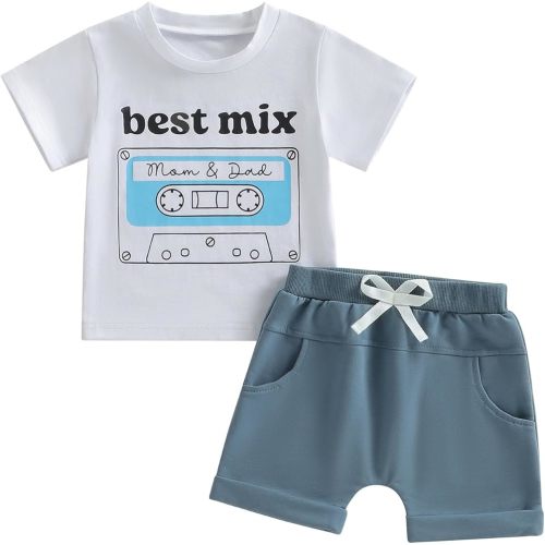 PUHHAPIEY Baby Boy Easter Outfit 6 12 18 24 Months 2T 3T Toddler Clothes Chicks T-shirt Tees & Shorts Set Summer