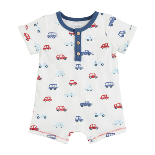Car Print Baby Romper