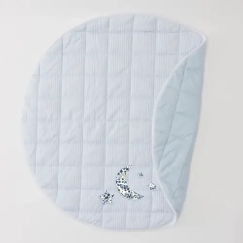 Weezie Tummy Time Mat - Color: Liberty Moon and Stars on Blue Mat