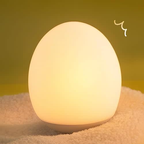 Silicone Baby Night Light,Halloween Egg Night Light for Baby Nursery, 3-Level Dimming & 30-Min Timer Portable Nursery Night Lamp for Breastfeeding Kids Bedroom Toddler Girls Boys