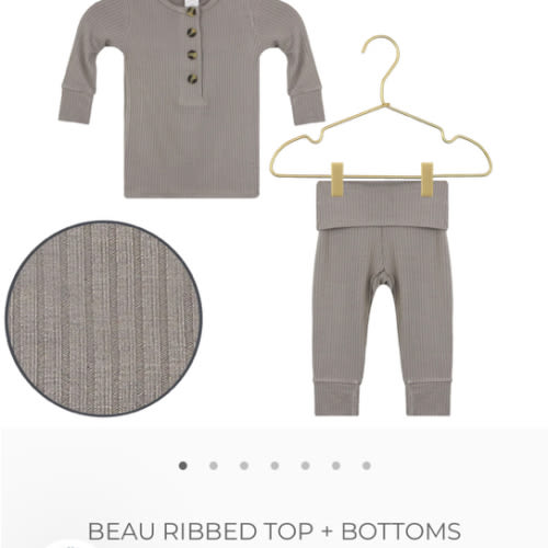 Beau Ribbed Top + Bottoms