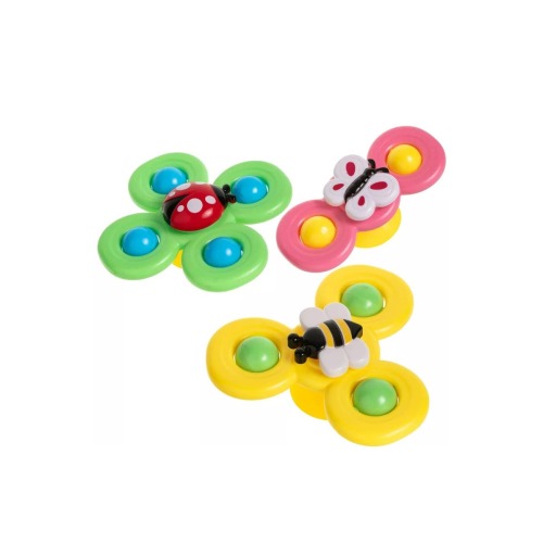 Suction Cup Spinner Sensory Bath Toy Set
