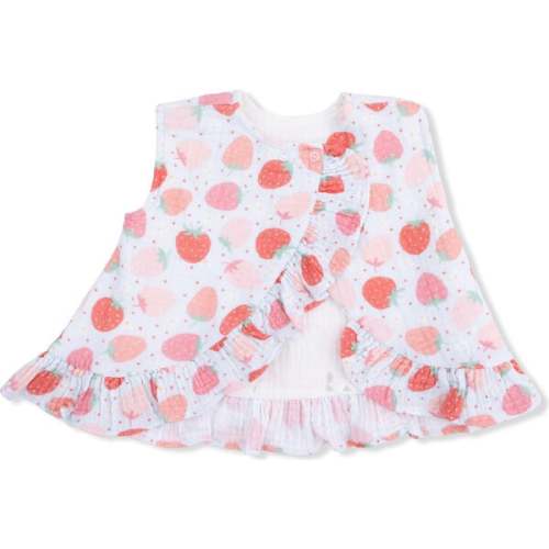 Strawberry Bliss - Ruffle Back Top & Bloomer - Angel Dear | Maisonette