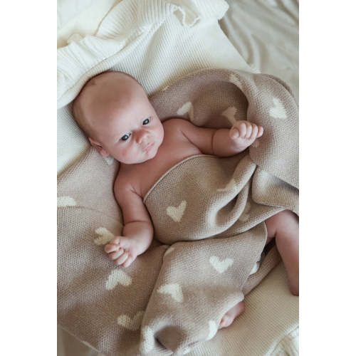 Organic Sweetheart Knitted Blanket