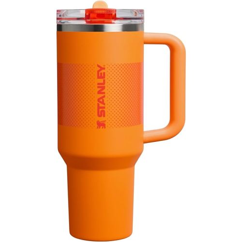 STANLEY Quencher ProTour Flip Straw Tumbler with Leakproof Lid 40 oz | Built-In Straw and Handle | Cup Holder Compatible for Travel | Insulated Stainless Steel Cup | BPA-Free | Goldenrod Fade