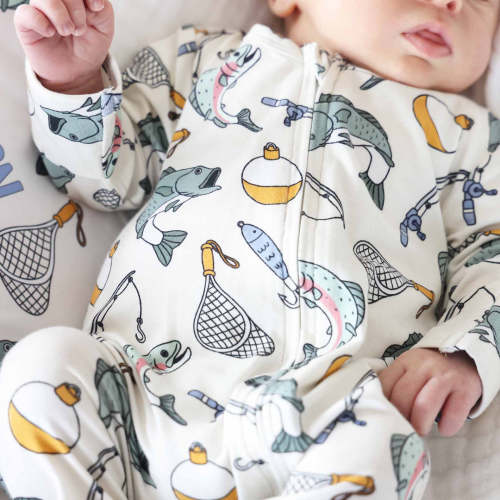 Catch Of The Day One-Piece Footie | Caden Lane