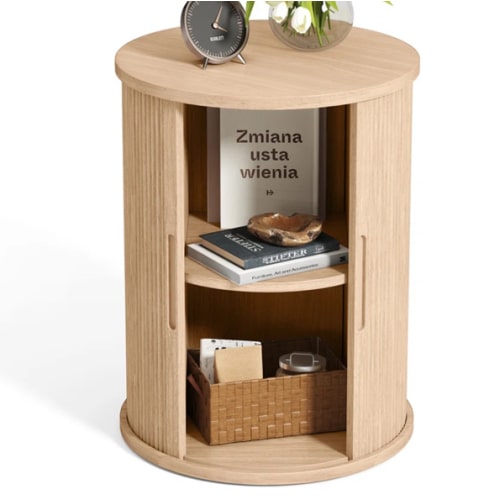 George Oliver Leathia Fluted Round End Tables & Reviews | Wayfair