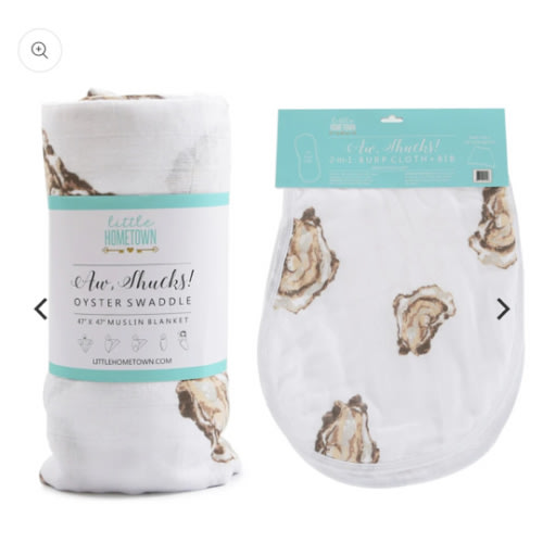Oyster Baby Muslin Swaddle & Burp Cloth | Save 10% – Little Hometown