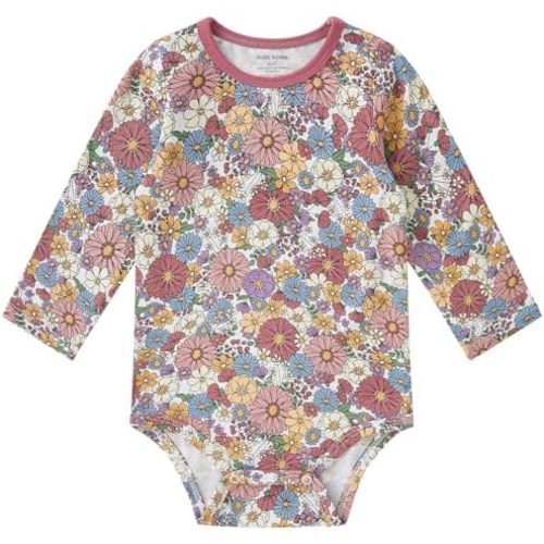 pureborn Baby Girls Boys Bodysuit Super Soft Cotton Romper 0-24 Months