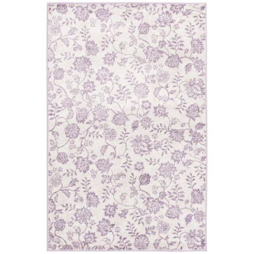 Mainstays 36"x56" Lavender Floral Faux Fur Indoor Accent Rug