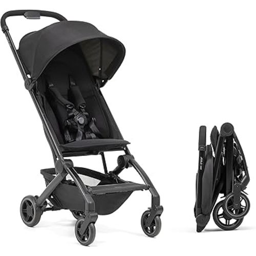 Joolz Dot Ultra Lightweight Travel Stroller for Toddler – Compact & Airplane Stroller (only 12.2lbs) -One-Handed Folding Design - UPF 50+ Canopy - Reclining Seat - (Space Black)