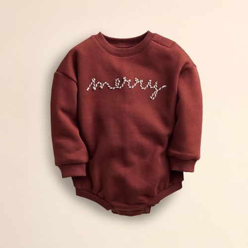 Baby Little Co. by Lauren Conrad Long Sleeve Ringer Bubble Romper