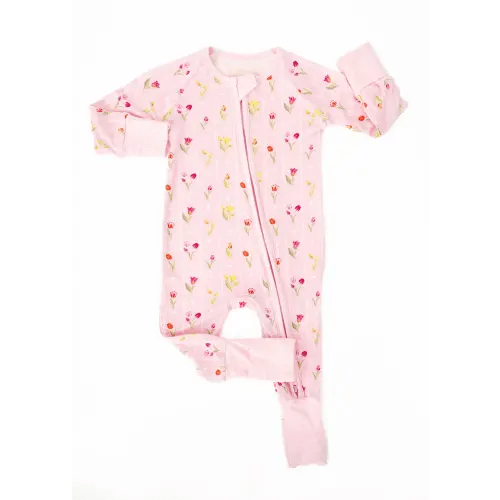 Ann Christine Floral Bamboo Sleeper – Little Crowns & Capes