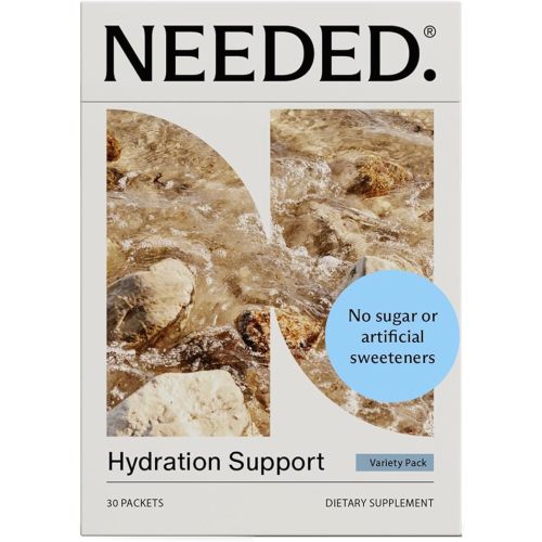 Needed. Hydration Support with Electrolytes & Trace Minerals – Electrolytes for Pregnancy & During Lactation - 30 Hydration Packets Lightly Sweetened with Real Fruit, Variety